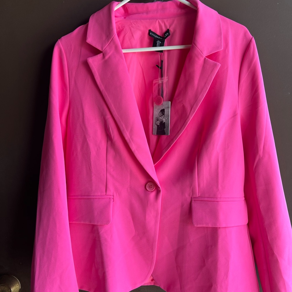 Sincerely Jules Vibrant Pink Blazer